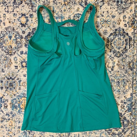 ATHLETA double take teal tank top size M - Picture 2 of 11